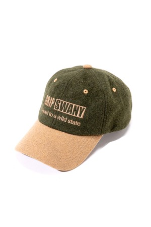 [GSUA-093] WOOL FLANNEL CAP GREEN