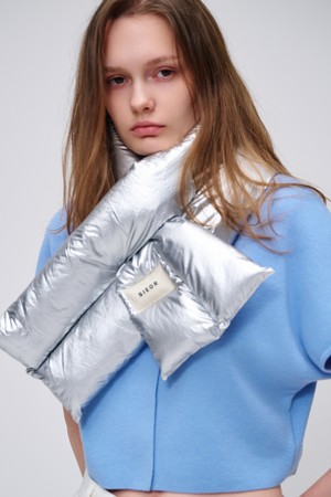 CUDDLY muffler_silver