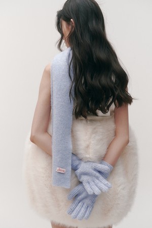 Posy wool muffler&gloves set_6 colors