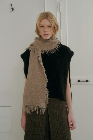 Bumfy lambswool muffler_3colors