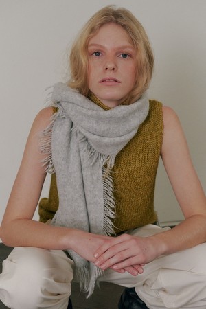 Bumfy lambswool muffler_3colors