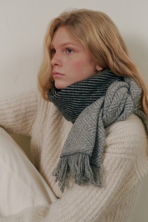 Nutty lambswool muffler_3colors