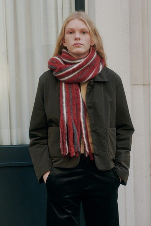 Tale lambswool stripe muffler_ 3colors