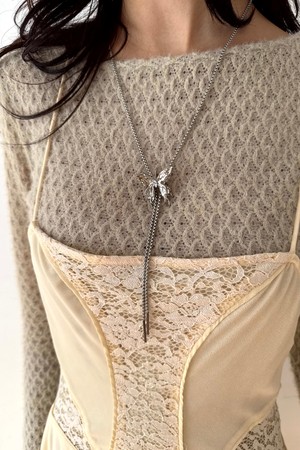 Antique Motif Layered Necklace (2-type)