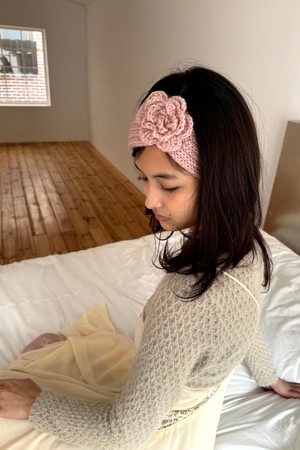 Poshu rosy knit headband_3colors