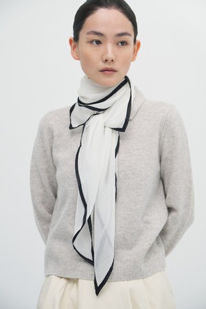 Sleek satin scarf_3colors
