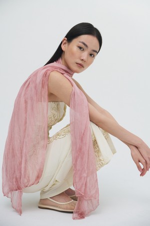 Pleats loom light scarf_5colors