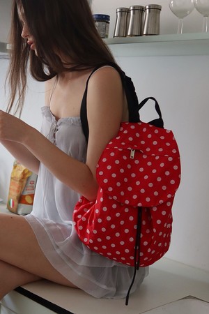 POPI DOT BACKPACK_red