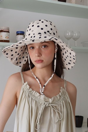 LOTTIE POLKA HAT_white