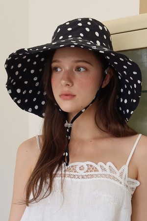 LOTTIE POLKA HAT_black