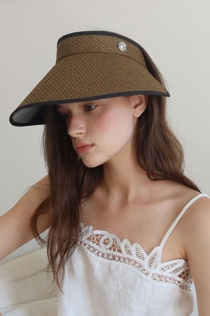 Mori Sun Visor Hat_mocha