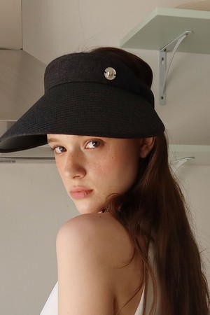 Colette Sun Visor Hat_black