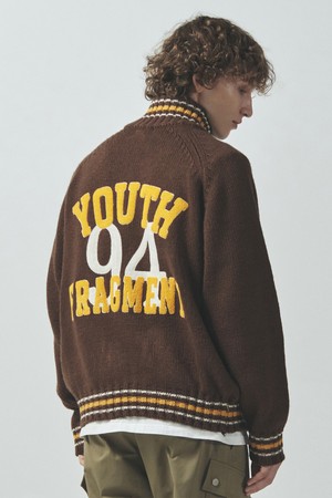 유스 프래그먼트 코위찬 집업_브라운