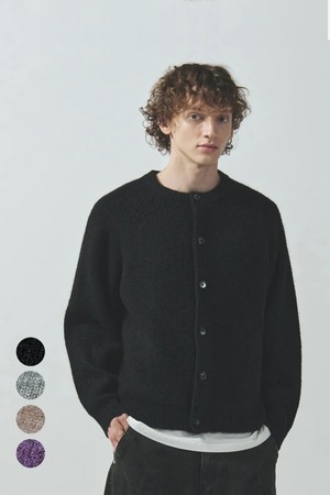 포그 알파카 크롭 니트 가디건 : 4 COLORS