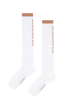 펠트 스틱 P 버티컬 컬러 블록 니삭스 : 여성용  (PC0GSF164)_BEIGE-a