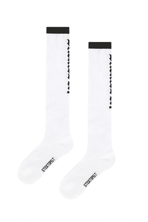 펠트 스틱 P 버티컬 컬러 블록 니삭스 : 여성용  (PC0GSF164)_WHITE-a