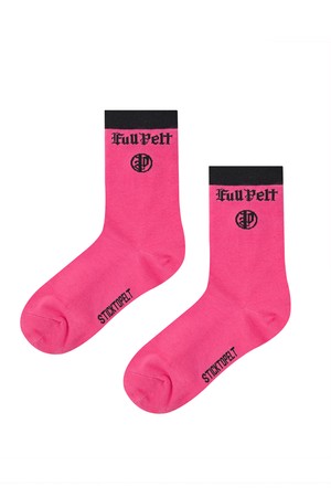 펠트 풀 펠트 컬러 블록 삭스  : 여성용  (PC0GSF165)_PINK-a