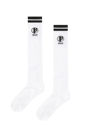 펠트 라운드 스틱 P 블록 니삭스  : 여성용  (PC0GSF411)_WHITE-a