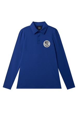 펠트 라운드 엠블럼 로고 PK 슬리브 : 여성용  (PC3TLF161)_BLUE-a