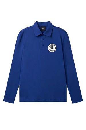 펠트 라운드 엠블럼 로고 PK 슬리브 : 남성용  (PC3TLM161)_BLUE-a