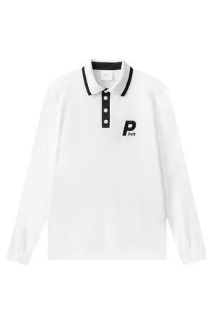 펠트 퀀텀 컬러 블록 PK 롱 슬리브 : 남성용  (PC4TLM200)_WHITE-a