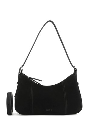 카리아 숄더&크로스백  스웨이드 블랙 AP21-2662-BS