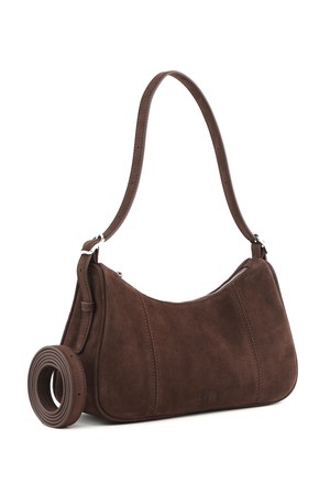 카리아 숄더&크로스백 스웨이드 다크브라운 AP21-2662-DS