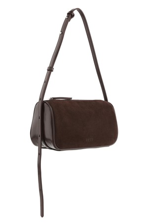 클로이 숄더&크로스백 미디움 스웨이드 다크브라운 AP11-2615-DS