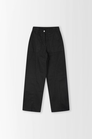 스트레이트 절개 밴딩 팬츠_PC5AL803_BLACK-a