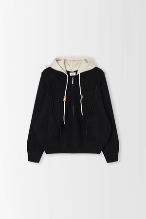 후드 배색 가디건_PD5WD619_BLACK-a