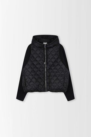 소매 니트 퀄팅 점퍼_PD5WM458_BLACK-a