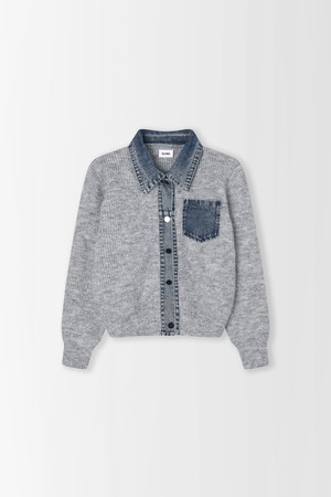데님 배색 가디건_PD5WD618_GREY-a