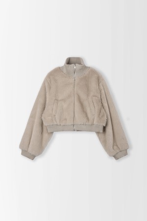 하이넥 쇼트 인조 퍼자켓_PD5WM463_BEIGE-a