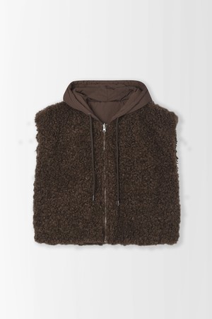 파피 플리스 후드 베스트_PD5WV510_BROWN-a