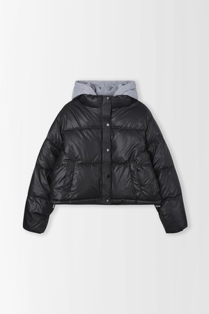 후드 숏 패딩 점퍼_PD5WM464_BLACK-a