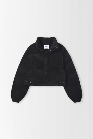 집업 숏 패딩 점퍼_PD5WM467_BLACK-a