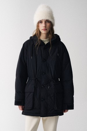 후드 버튼 패딩 점퍼_PC5WM450_BLACK-a