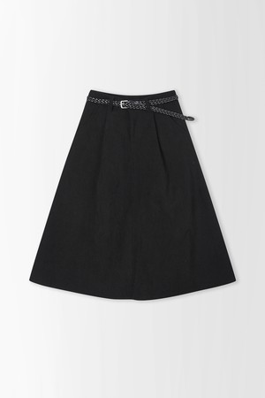 벨티드 롱 스커트_PC5WS912_BLACK-a