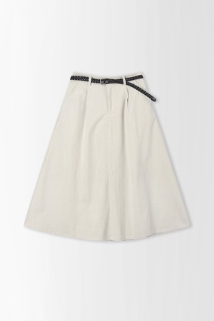 벨티드 롱 스커트_PC5WS912_IVORY-a