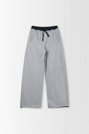 투톤 와이드 기모 스웻 팬츠_PC5WL813_GREY-a