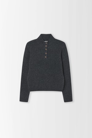 클래식 헨리넥 골지 니트_PC6SP675_GREY-a