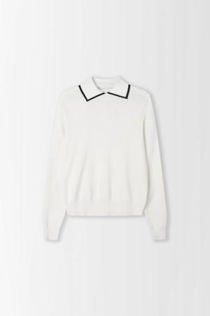 카라배색 모던 니트_PD6SP683_IVORY-a