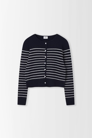 배색 ST 골지 라운드 가디건_PC6SD617_NAVY-a