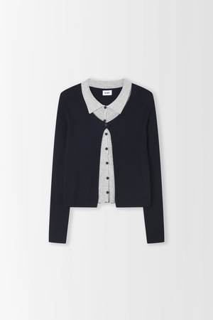 배색카라 골지 슬림 가디건_PD6SD605_NAVY-a