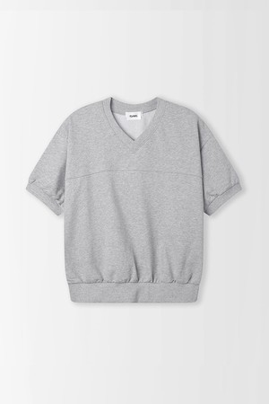 V넥절개 스웻 티셔츠_PC6ME203_GREY-a
