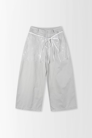 레이스 레이어드 와이드 팬츠_PC6ML805_GREY-a