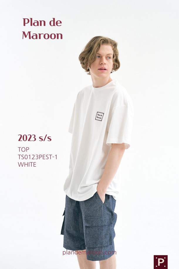 PLAN DE MAROON - 반팔티셔츠 - [Plan de Maroon] BOXLOGO T-SHIRT