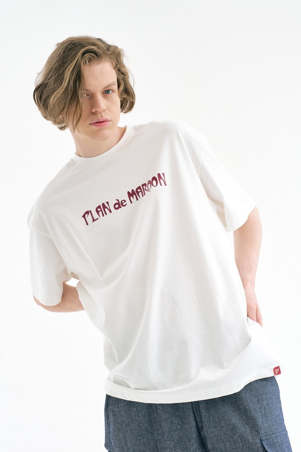 PLAN DE MAROON - 반팔티셔츠 - [Plan de Maroon] LOGO T-SHIRT