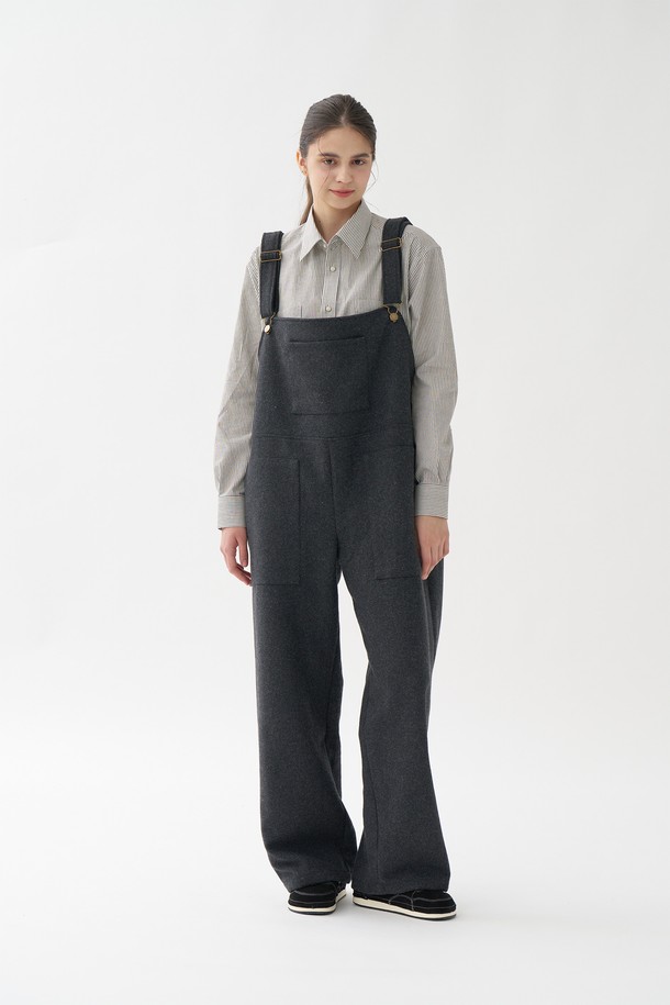 PLAN DE MAROON - 캐주얼팬츠 - [Plan de Maroon] WOOL OVERALL