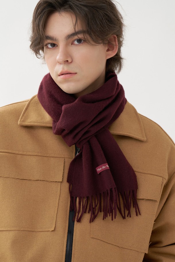 PLAN DE MAROON - 스카프/머플러 - [Plan de Maroon] MERINO WOOL MUFFLER